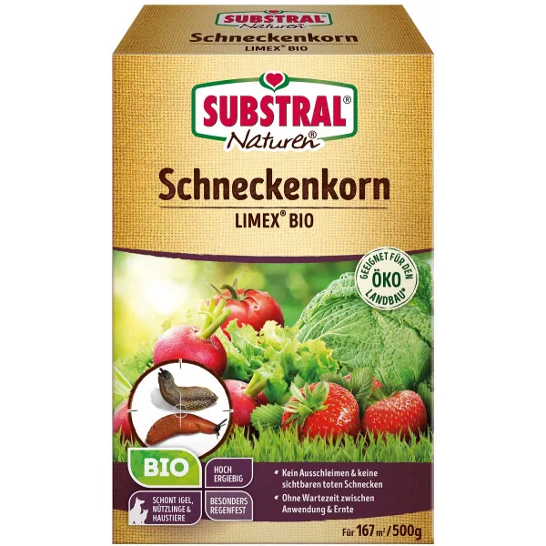 SUBSTRAL® Naturen® Schneckenkorn LIMEX® BIO für 167 m² - 500 g SUBSTRAL® Naturen® Schneckenkorn LIMEX® BIO für 167 m² - 500 g