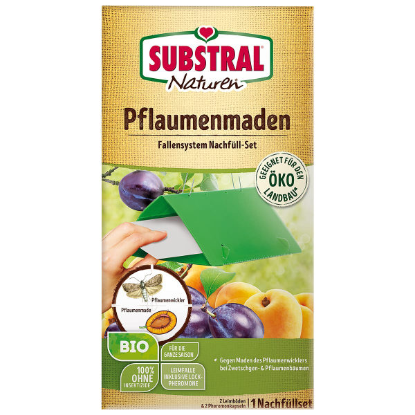 SUBSTRAL® Naturen® Pflaumenmaden Fallensystem Nachfüll-Set insektizidfrei