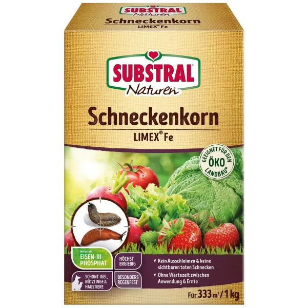 SUBSTRAL® Naturen® Schneckenkorn LIMEX® Fe für 333 m² - 1 kg