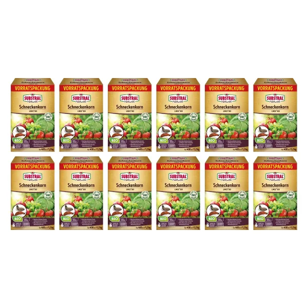 SUBSTRAL® Naturen® Schneckenkorn LIMEX® für 400 m² - 1,2 kg x 12 SUBSTRAL® Naturen® Schneckenkorn LIMEX® für 400 m² - 1,2 kg x 12