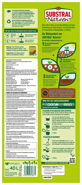 SUBSTRAL® Naturen® Tomaten- und Gemüseerde torffrei - 40 Liter