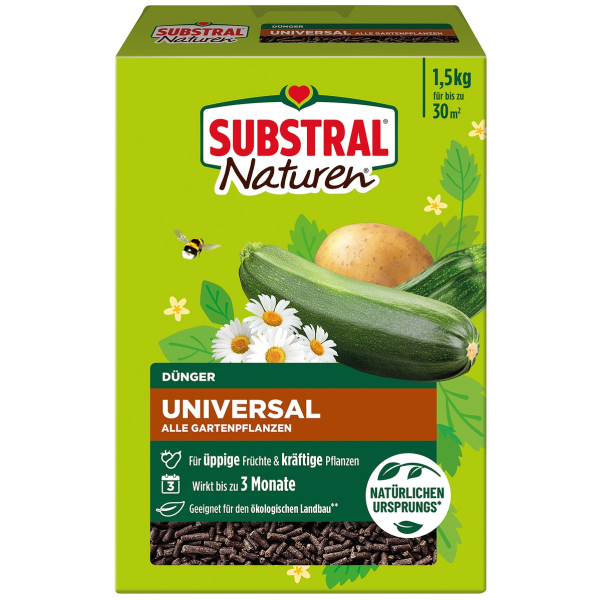 SUBSTRAL® Naturen® Universaldünger alle Gartenpflanzen für bis zu 30 m² - 1,5 kg