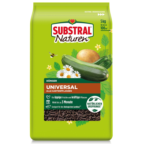 SUBSTRAL® Naturen® Dünger Universal für bis zu 100 m² - 5 kg