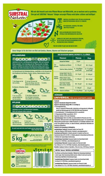 SUBSTRAL® Naturen® Universaldünger für bis zu 100 m² - 5 kg