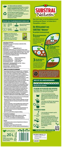 SUBSTRAL® Naturen® Universalerde torffrei - 20 Liter