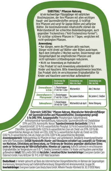SUBSTRAL® Pflanzen Nahrung - 1 Liter