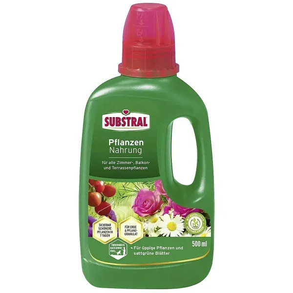 SUBSTRAL® Pflanzen Nahrung für Zimmer- Balkon- und Terrassenpflanzen - 500 ml
