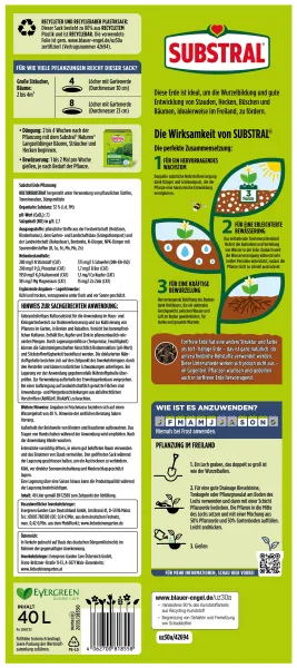 SUBSTRAL® Pflanzerde torffrei - 40 Liter