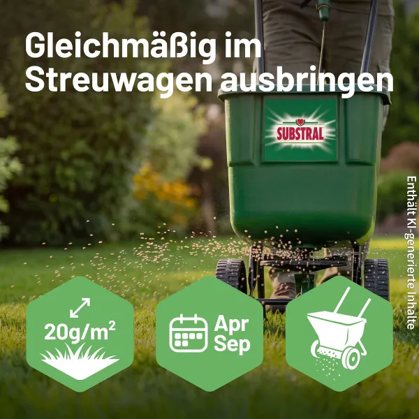 SUBSTRAL® Rasendünger mit Unkrautvernichter für bis zu 450 m² - 9 kg