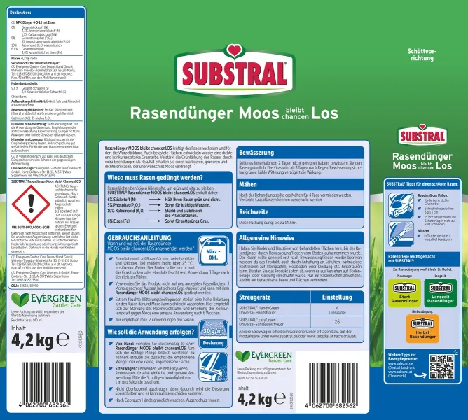 SUBSTRAL® Rasendünger Moos bleibt chancenLos - 4,2 kg