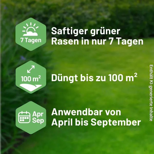 SUBSTRAL® Rasendünger Premium 3in1 Komplett für 100 m² - 3,6 kg