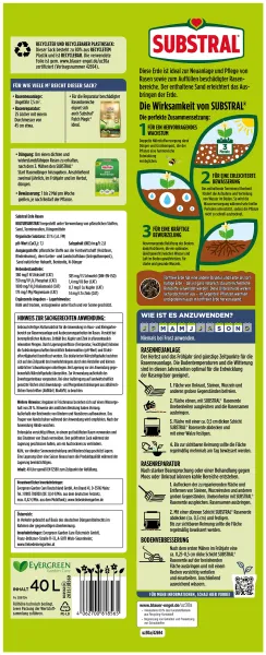 SUBSTRAL® Rasenerde torffrei - 40 Liter