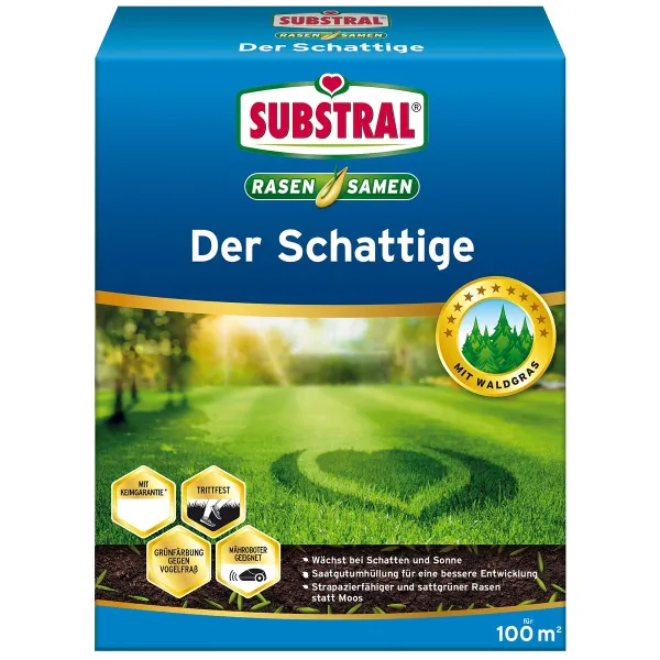 SUBSTRAL® Rasensamen Der Schattige für 100 m² - 2 kg