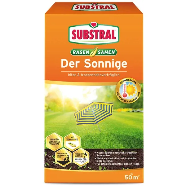SUBSTRAL® Rasensamen Der Sonnige für 50 m² - 1,25 kg