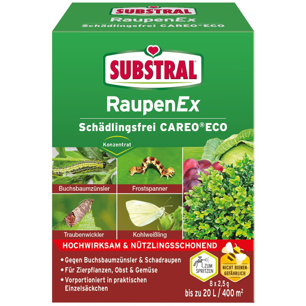 SUBSTRAL® RaupenEx Schädlingsfrei CAREO® ECO Konzentrat  - 8 x 2,5 g