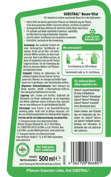 SUBSTRAL® Rosen-Vital Konzentrat - 500 ml