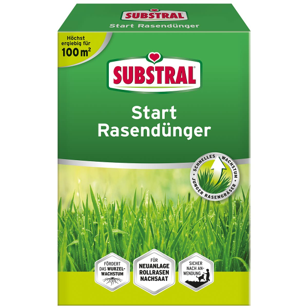 SUBSTRAL® Start Rasendünger für ca. 100 m² - 2 kg