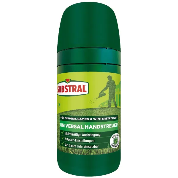 SUBSTRAL® Universal Handstreuer mit 3 Dosiereinstellungen leer - Kunststoff