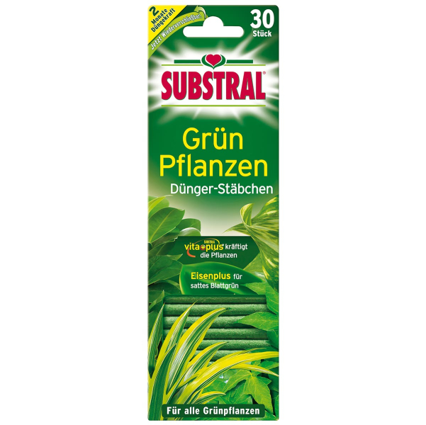 SUBSTRAL® vita + plus Grünpflanzen Dünger-Stäbchen - 30 Stäbchen