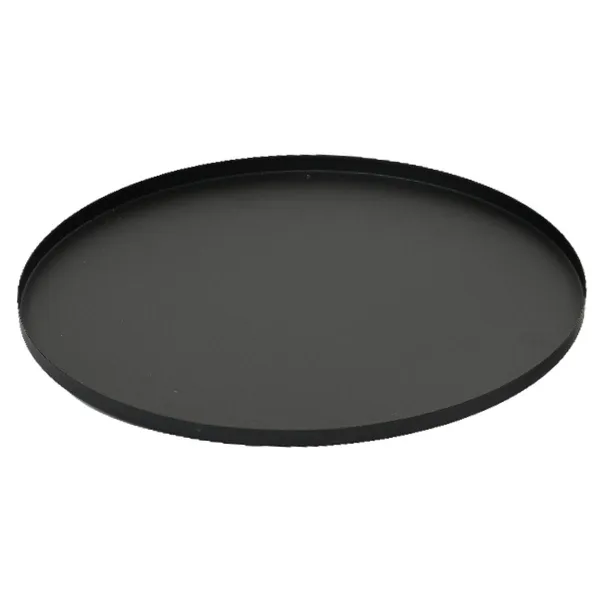 Tablett Schwarz matt Ø ca. 35 cm - Eisen