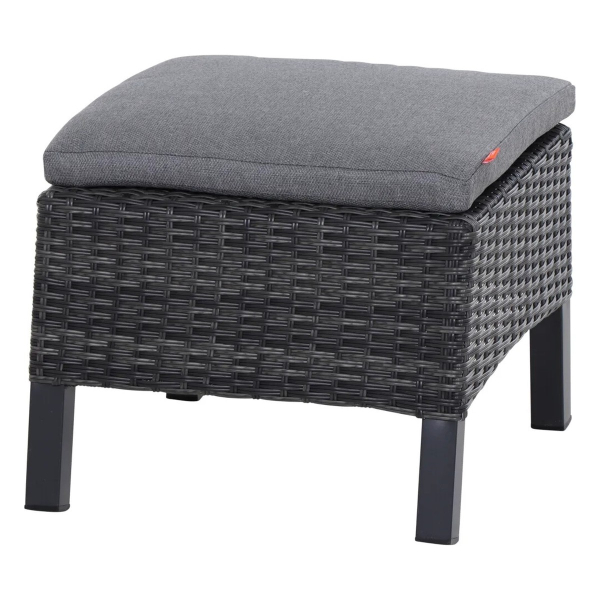 Taranto Hocker Alu Geflecht inkl Kissen