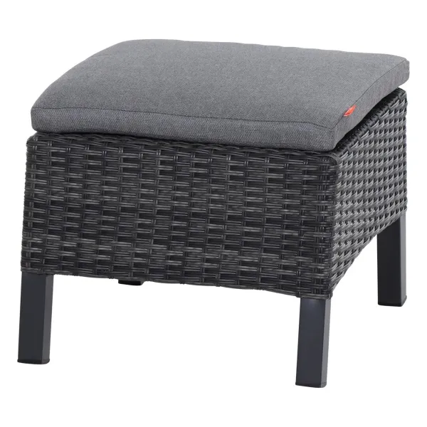 Taranto Hocker Alu Geflecht inkl Kissen