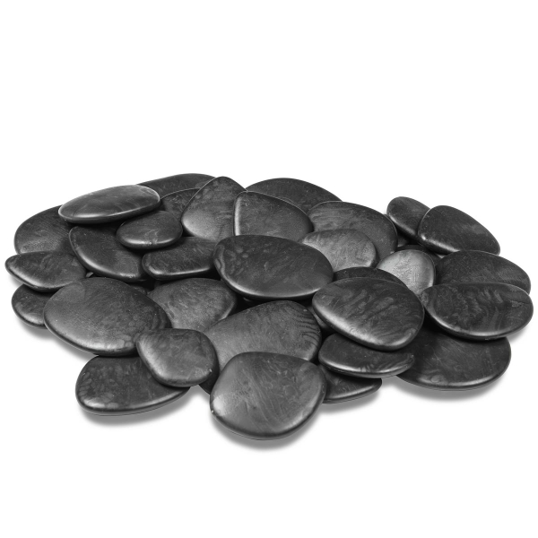 tera® Kunststeine Pebbles Schwarz 3 - 4 cm für 25 x 25 cm Fläche - Kunststoff