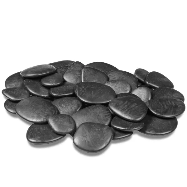 tera® Kunststeine Pebbles Schwarz 3 - 4 cm für 25 x 25 cm Fläche - Kunststoff