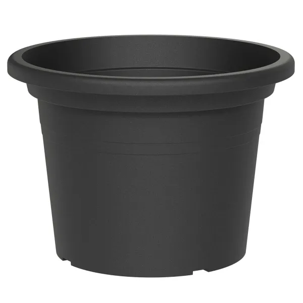 tera® Pflanzgefäße BASIC rund Ash anthrazit 18 cm - Kunststoff
