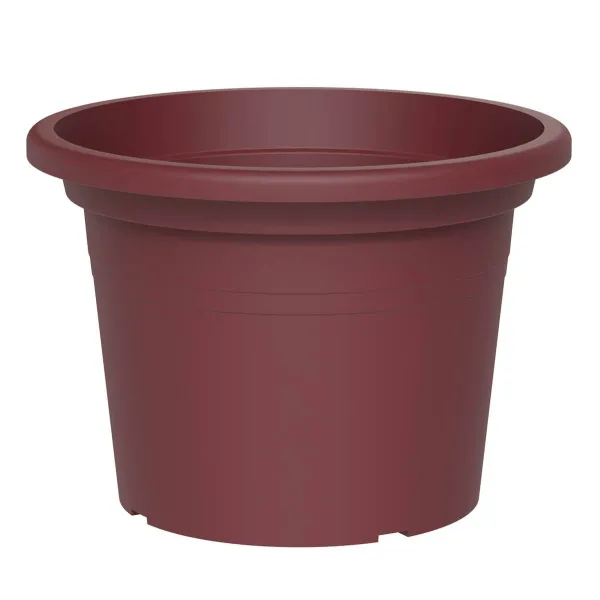 tera® Pflanzgefäße BASIC rund Red Grape rotbraun 25 cm - Kunststoff