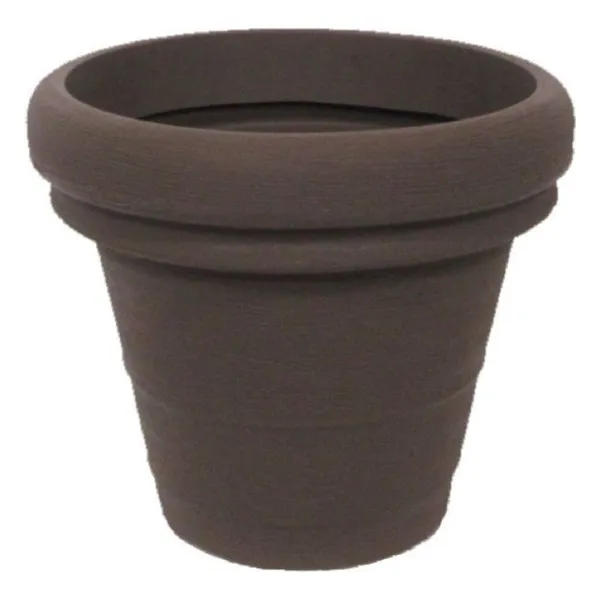tera® Pflanzgefäße DOPPIO BORDO cappuccinofarben Ø 30 cm - Kunststoff
