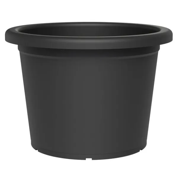 tera® Pflanzgefäße MENFI rund Ash anthrazit Ø 72 cm - Kunststoff