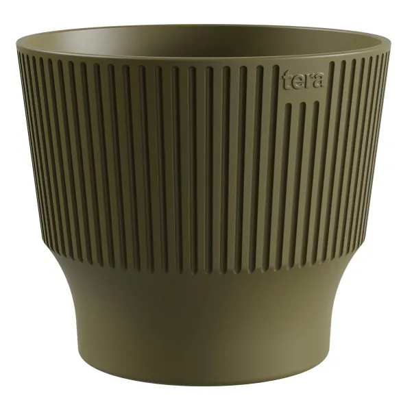 tera® Pflanzgefäße MINI Clover olivgrün 20 cm - Kunststoff