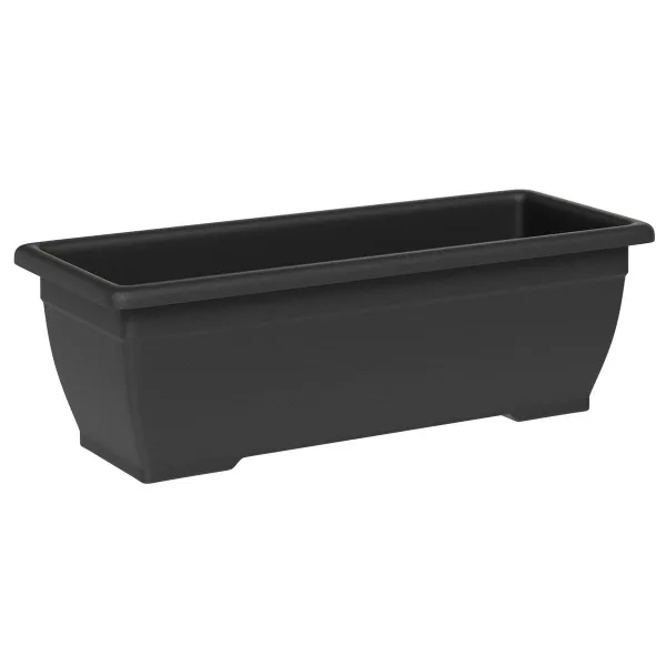tera® Pflanzgefäße NARA Anthracite grau rechteckig 30 x 20 cm - Kunststoff