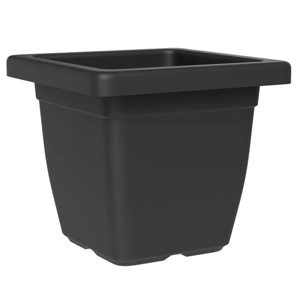 tera® Pflanzgefäße NAZCA Ash anthrazit quadratisch 39 cm - Kunststoff