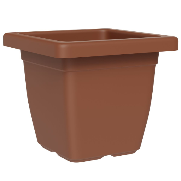 tera® Pflanzgefäße NAZCA Clay braun quadratisch 32 cm - Kunststoff