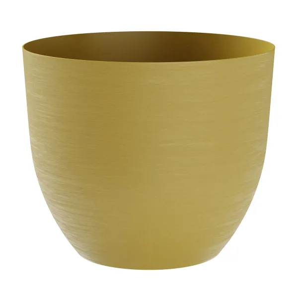 tera® Pflanzgefäße OVER Ocker senffarben rund 38 cm - Kunststoff