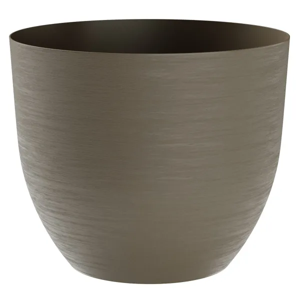 tera® Pflanzgefäße OVER Sand umbra rund 28 cm - Kunststoff