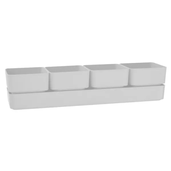 tera® Pflanzgefäße SIERRA Snow weiß 48 cm - Kunststoff