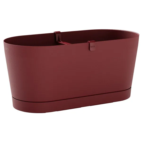 tera® Pflanzgefäße VEGA Blush ziegelrot 40 cm - Kunststoff