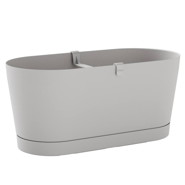 tera® Pflanzgefäße VEGA Cloud hellgrau 40 cm - Kunststoff