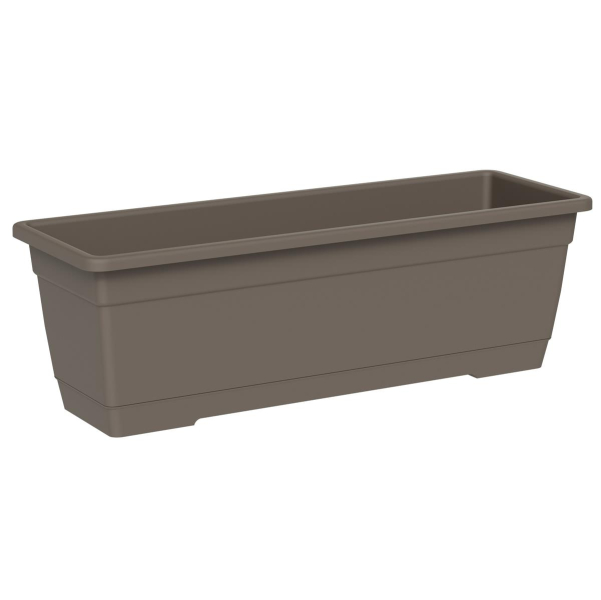 tera® Pflanzkasten BIRKA Sand umbra rechteckig 80 cm - Kunststoff