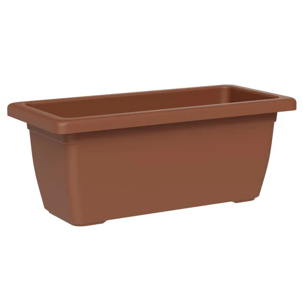 tera® Pflanzkasten TIKAL Clay braun rechteckig 85 cm - Kunststoff tera® Pflanzkasten TIKAL Clay braun rechteckig 85 cm - Kunststoff