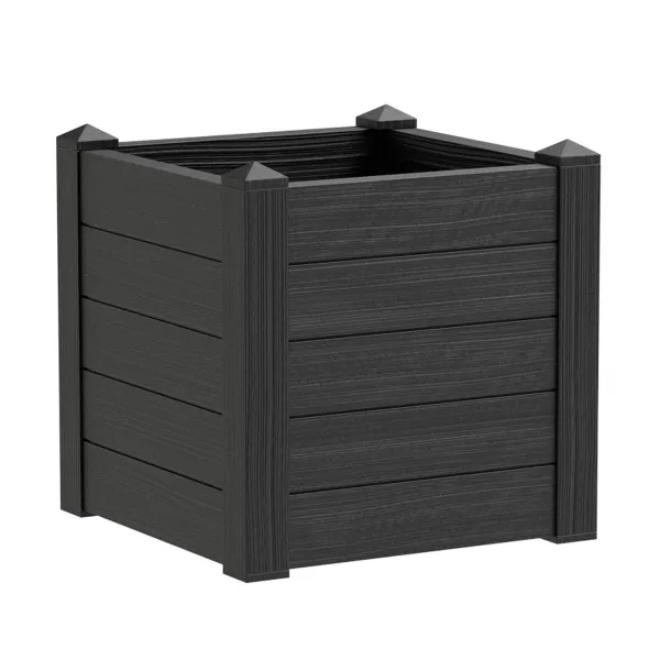tera® Pflanzkasten TRAMA 001 Ash anthrazit quadratisch 42 x 42 cm - Kunststoff tera® Pflanzkasten TRAMA 001 Ash anthrazit quadratisch 42 x 42 cm - Kunststoff