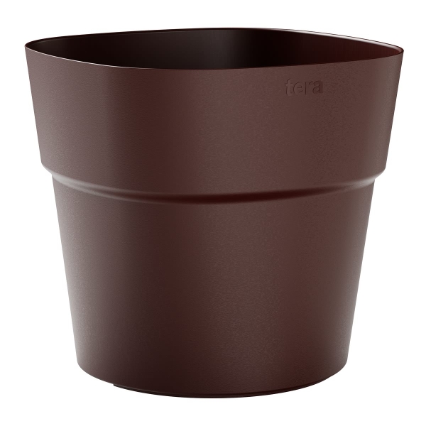 TeraPlast™ Pflanzgefäße ANDROMEDA Bourgogne dunkelrot 38 cm - Kunststoff