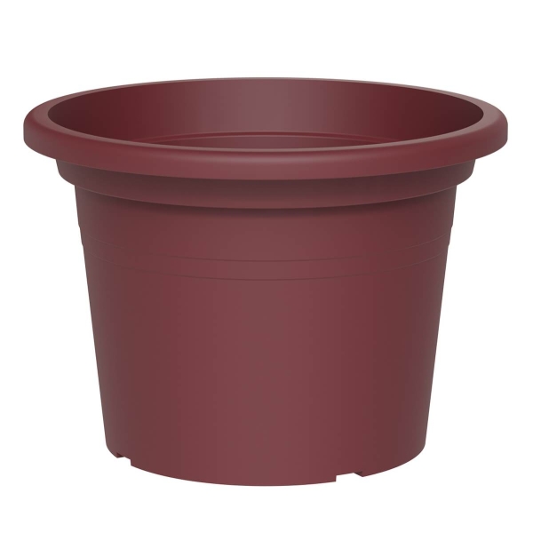 TeraPlast™ Pflanzgefäße BASIC rund Red Grape rotbraun 25 cm - Kunststoff