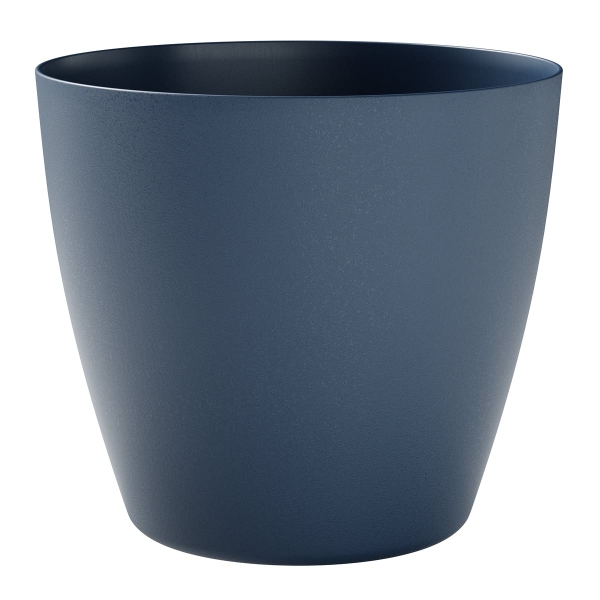 TeraPlast™ Pflanzgefäße BAYON Lagoon dunkelblau rund 30 cm - Kunststoff