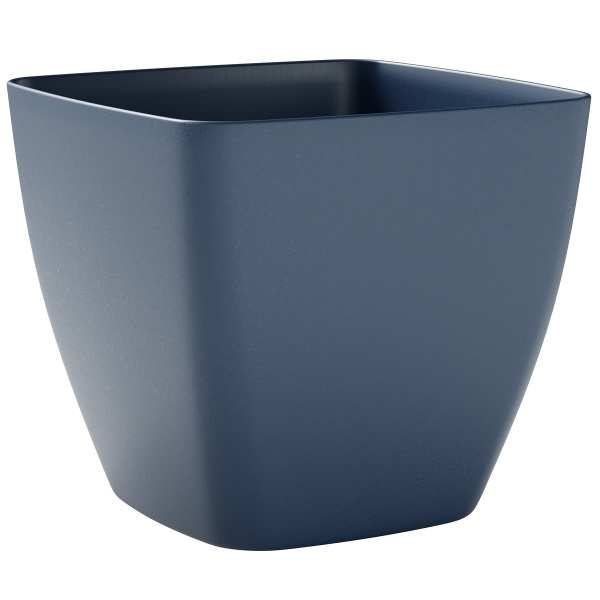 TeraPlast™ Pflanzgefäße CEYLON Lagoon dunkelblau quadratisch 35 cm - Kunststoff