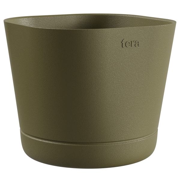 TeraPlast™ Pflanzgefäße COLORADO Clover olivgrün 15 cm - Kunststoff