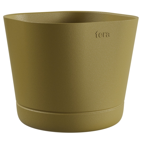 TeraPlast™ Pflanzgefäße COLORADO Golden Lime altgold 15 cm - Kunststoff